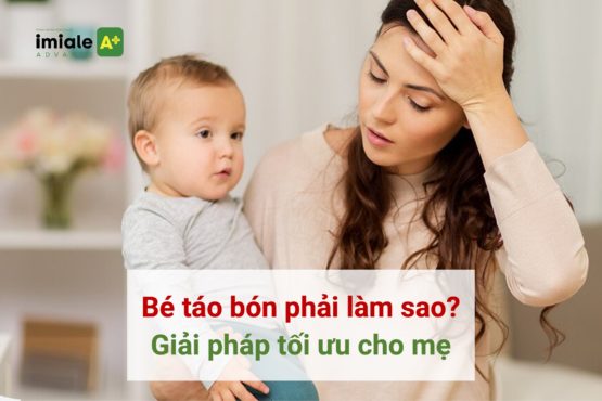 Bé bị táo bón