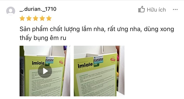 Phản hồi khách hàng rối loạn tiêu hóa 1