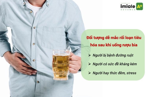 Những đối tượng dễ mắc rối loạn tiêu hóa sau khi uống rượu bia